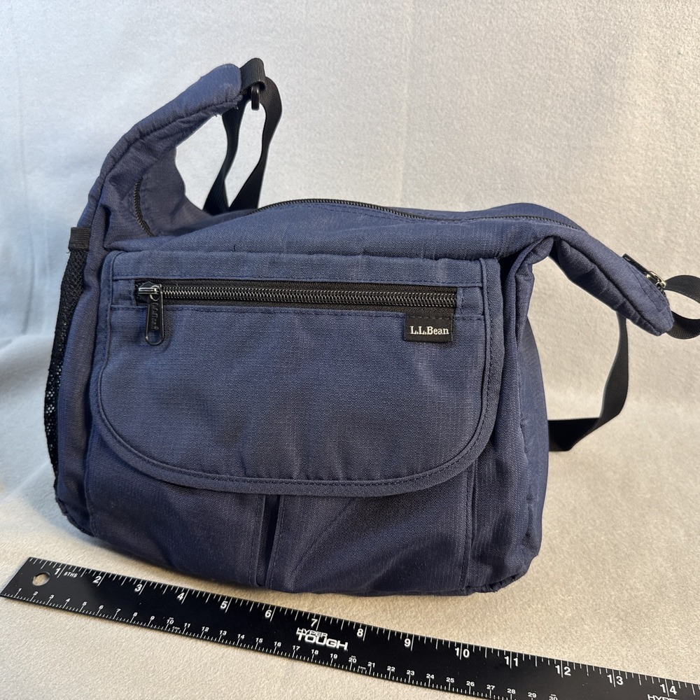 LL Bean Purse crossbody Messenger Bag, Minor Stains Inside Bag.